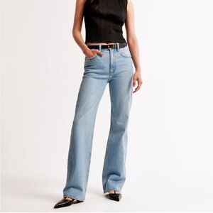 Abercrombie & Fitch Light Blue Wide Leg Jeans
